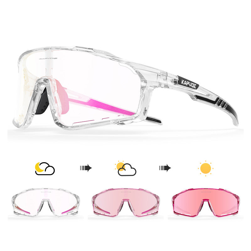 Load image into Gallery viewer, X76 Color Changing Frames Photochromic Sunglasses Kapvoe MADOVERBIKING
