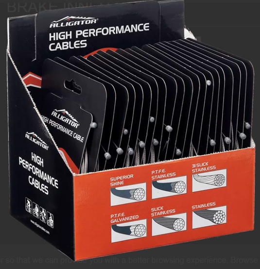 ALLIGATOR BRAKE INNER CABLE STAINLESS STEEL FOR MTB (100PCS BOX) | LY-BSTSK761617