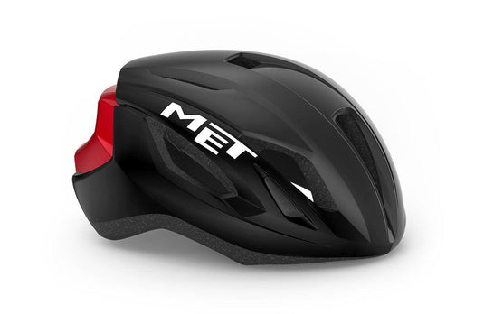 MET Road Cycling Helmet - Strale CE - (Black Fluo Yellow Reflective | Glossy)