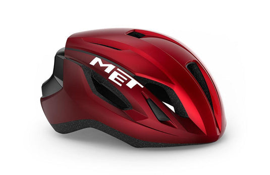 MET Road Cycling Helmet - Strale CE - (Black Fluo Yellow Reflective | Glossy)