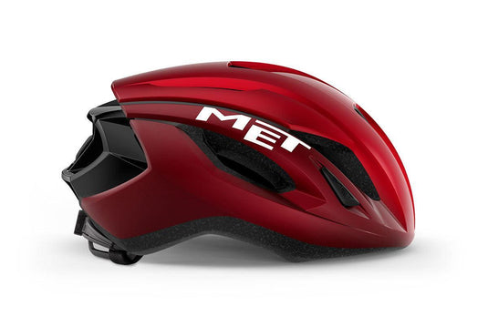 MET Road Cycling Helmet - Strale CE - (Black Fluo Yellow Reflective | Glossy)