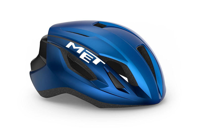 Load image into Gallery viewer, MET Road Cycling Helmet - Strale CE - (Blue Metallic | Glossy)
