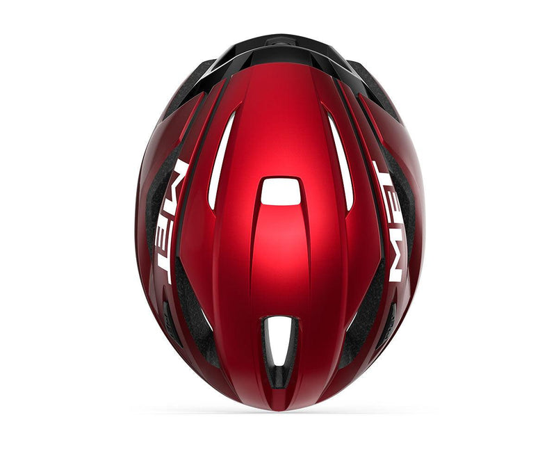 Load image into Gallery viewer, MET Road Cycling Helmet - Strale CE - (Red Metallic | Glossy)
