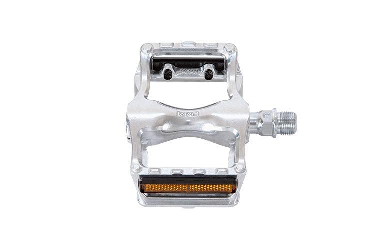 Load image into Gallery viewer, MKS Seahorse Pedals With Reflector (Silver)
