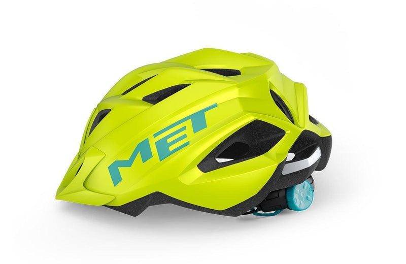 Load image into Gallery viewer, Met Crackerjack Kids Cycling Helmet (Fluo Yellow/Matt)
