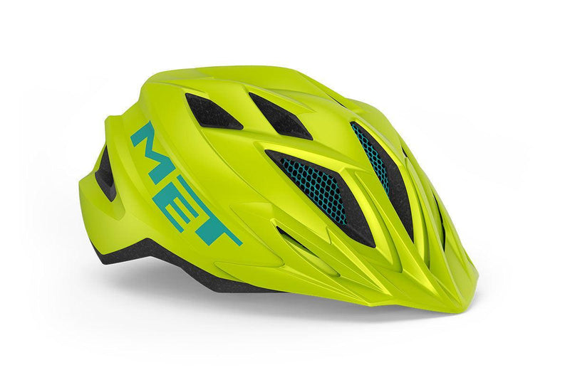 Load image into Gallery viewer, Met Crackerjack Kids Cycling Helmet (Fluo Yellow/Matt)
