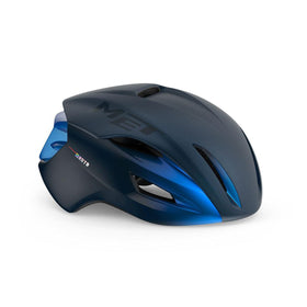 Met Manta Mips Aero Road Cycling Helmet (Blue Metallic/Matt Glossy)