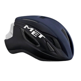 Met Strale Ce Road Cycling Helmet (Shaded Deep Blue White/Matt)