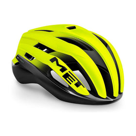 Met Trenta Ce Mips Road Cycling Helmet (Black Fluo Yellow/Matt Glossy)