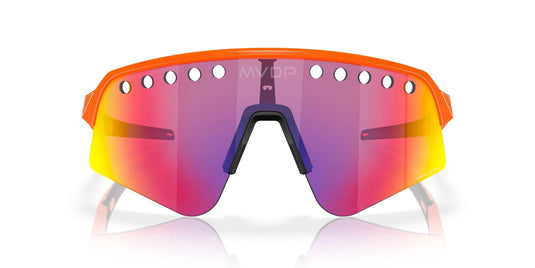 Oakley Sutro Lite Sweep MVDP Prizm Road Lenses Orange Sparkle Frame