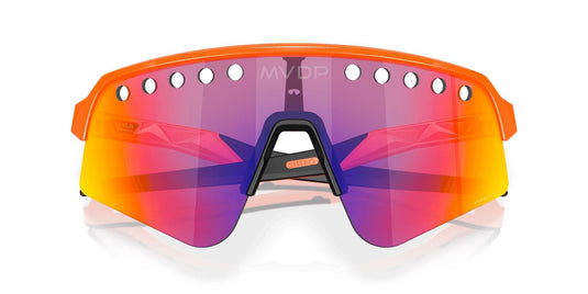 Oakley Sutro Lite Sweep MVDP Prizm Road Lenses Orange Sparkle Frame