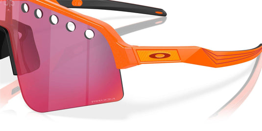 Oakley Sutro Lite Sweep MVDP Prizm Road Lenses Orange Sparkle Frame