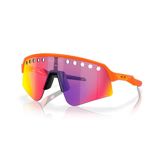 Oakley Sutro Lite Sweep MVDP Prizm Road Lenses Orange Sparkle Frame