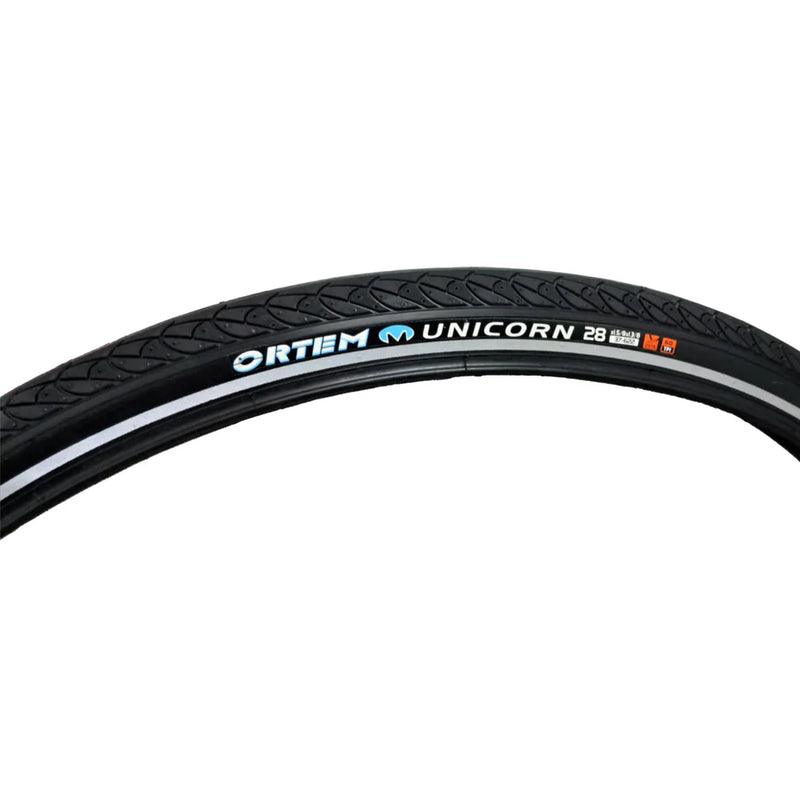 Load image into Gallery viewer, ORTEM UNICORN 60TPI TYRE WITH 5MM PUNCTURE PROTECTION - REFLECTIVE BEAD   | (700 / ERTO 622)
