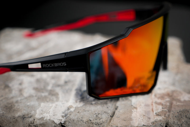 Load image into Gallery viewer, Sunglasses | Polarized Glasses - UV400 Protection (Orange/Black) ROCKBROS MADOVERBIKING
