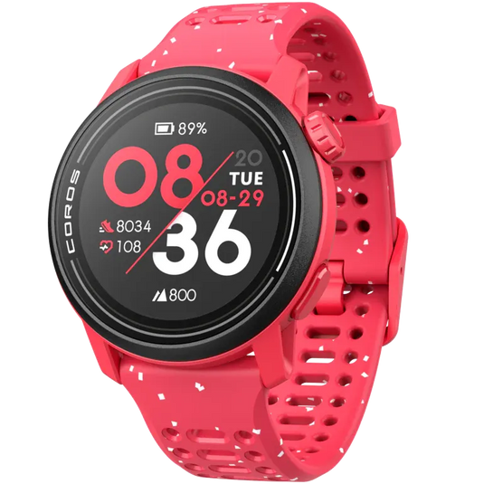 Coros Pace 3 Silicone Smart Watch (Red)