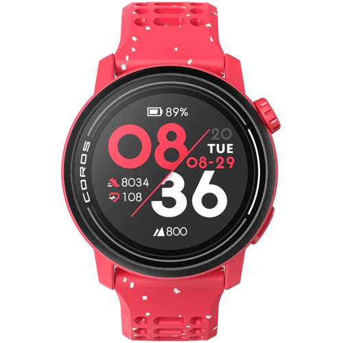 Coros Pace 3 Silicone Smart Watch (Red)