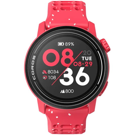 Coros Pace 3 Silicone Smart Watch (Red)