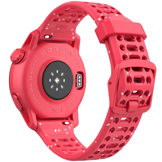 Coros Pace 3 Silicone Smart Watch (Red)