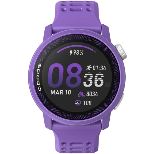 Coros Pace 3 Silicone Smart Watch (Violet)