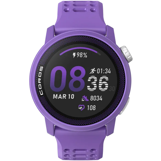 Coros Pace 3 Silicone Smart Watch (Violet)