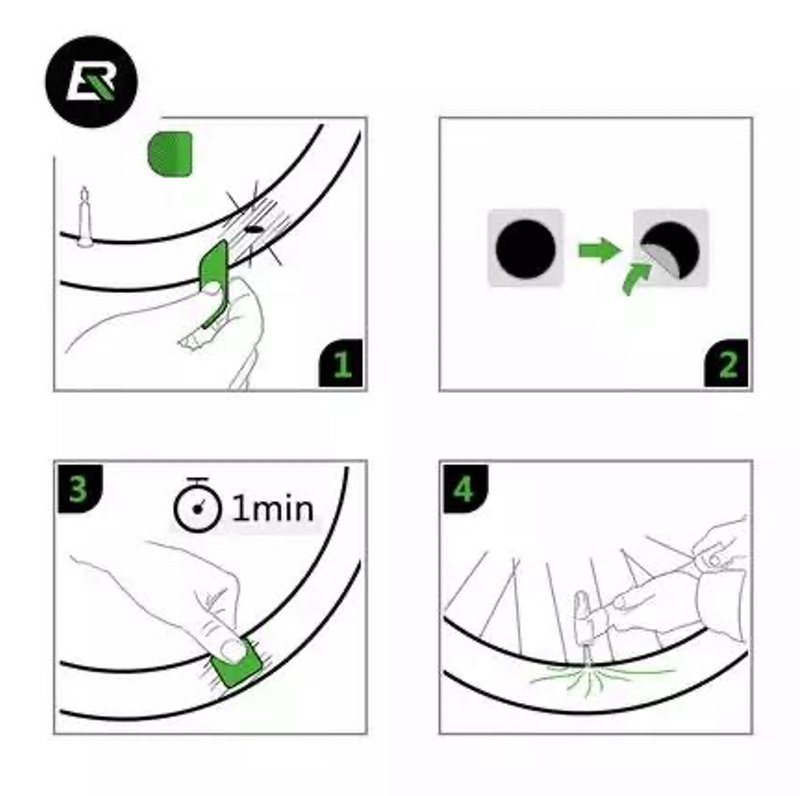 Load image into Gallery viewer, Puncture Patches | Patch Kit for Tubes (6 pcs) ROCKBROS MADOVERBIKING
