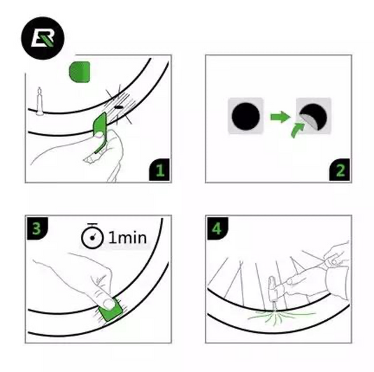 Puncture Patches | Patch Kit for Tubes (6 pcs) ROCKBROS MADOVERBIKING