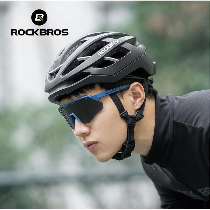 Load image into Gallery viewer, Sunglasses | Polarized Glasses with 4 Interchangeable Lenses &amp; UV400 Protection (Black) ROCKBROS MADOVERBIKING
