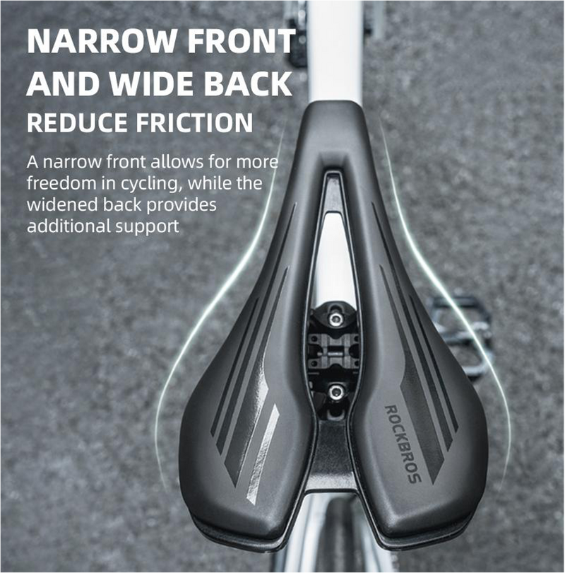 Load image into Gallery viewer, Bicycle Saddle | Aero Cut-Out Saddle with Steel Rails ROCKBROS MADOVERBIKING
