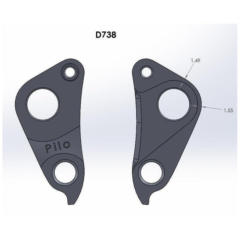 Load image into Gallery viewer, Pilo D738 Derailleur Hanger
