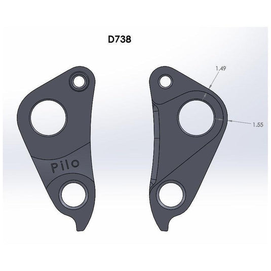 Pilo D738 Derailleur Hanger