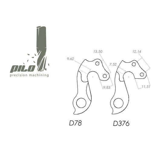 Pilo D78 Derailleur Hanger