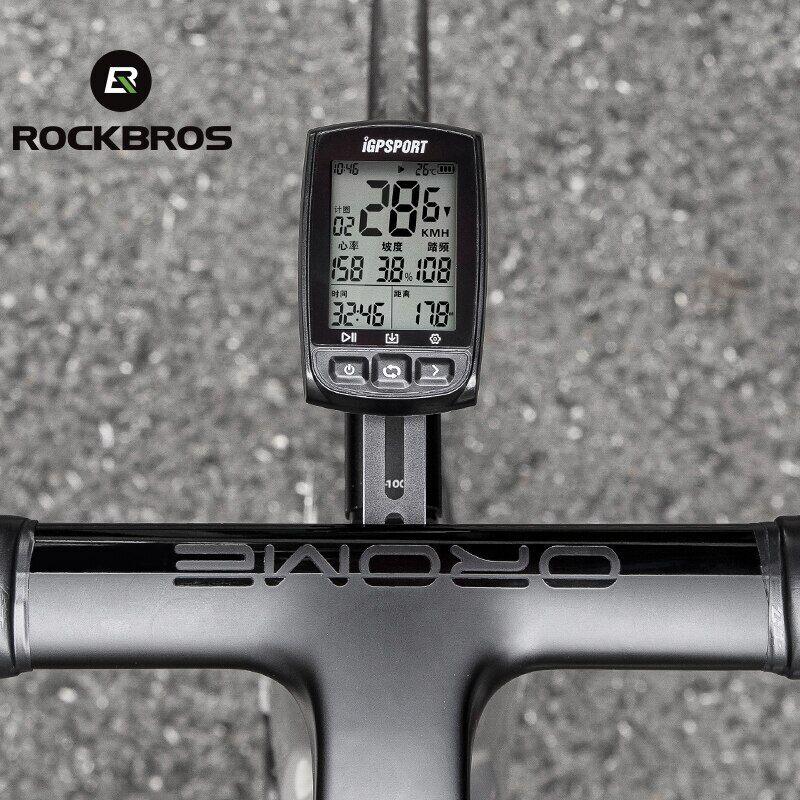 Load image into Gallery viewer, Rockbros Bike Computer Mount, Out Front Aluminum Bicycle Computer Mount for Road Bikes Aero Integrated Handlebar Compatible with Garmin, Wahoo, Bryton and GoPro
