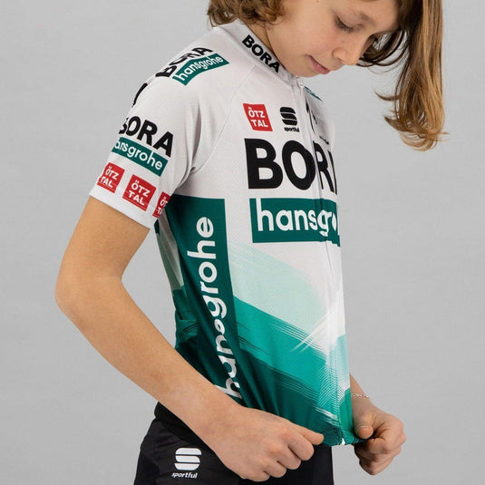 Sportful Bora-Hansgrohe Kids Short Sleeve Cycling Jersey