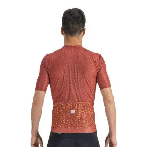 Sportful Checkmate Mens Cycling Jersey (Chilli Red Malives)