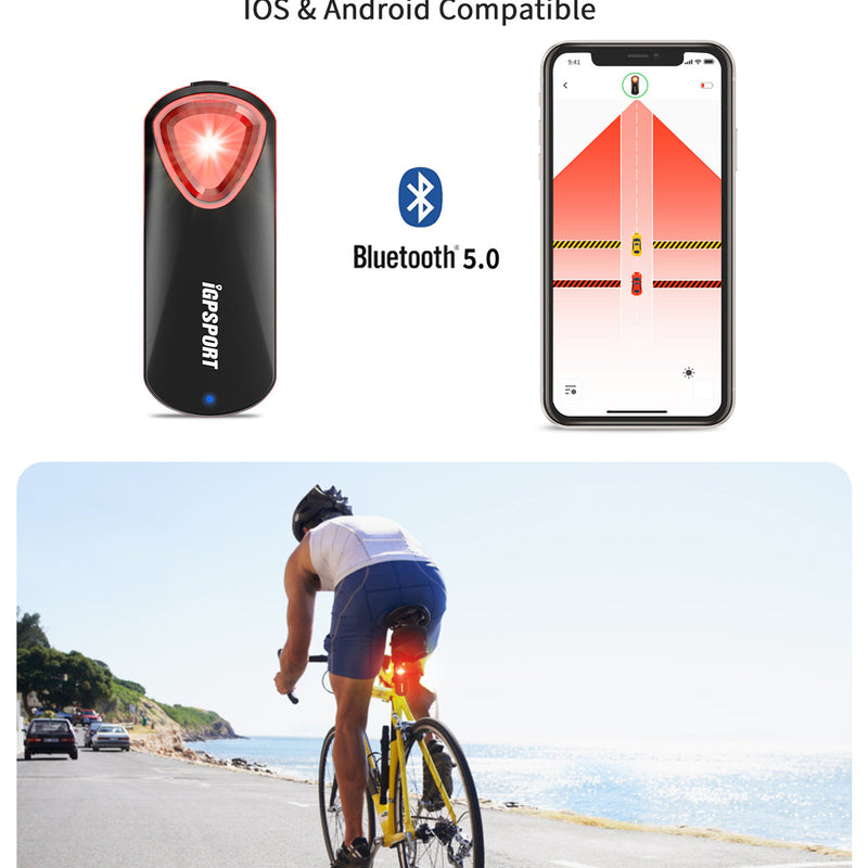 Load image into Gallery viewer, Smart Radar Taillight - SR30 | Upto 150m Vehicle Detection, 25H Battery &amp; Type-C - MADOVERBIKING -  iGPSPORT
