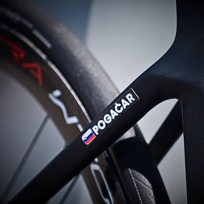 Load image into Gallery viewer, Personalized Tour De France Rider Name Sticker with Indian Flag - Waterproof (Set of 2) MADOVERBIKING MADOVERBIKING
