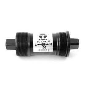 Tangeseiki Square Tapered Bottom Bracket Ln-3912 Steel Axle, Steel Body Black Edp And Cups, Steel Bearings