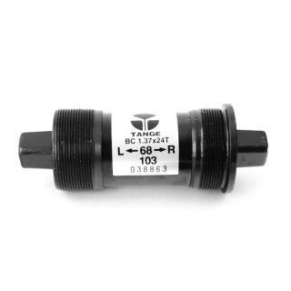 Tangeseiki Square Tapered Bottom Bracket Ln-3912 Steel Axle, Steel Body Black Edp And Cups, Steel Bearings