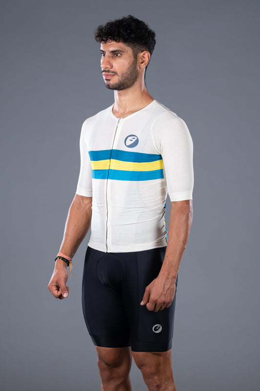 Load image into Gallery viewer, Apace Unisex Cycling | Elite fit Jersey | Ivory
