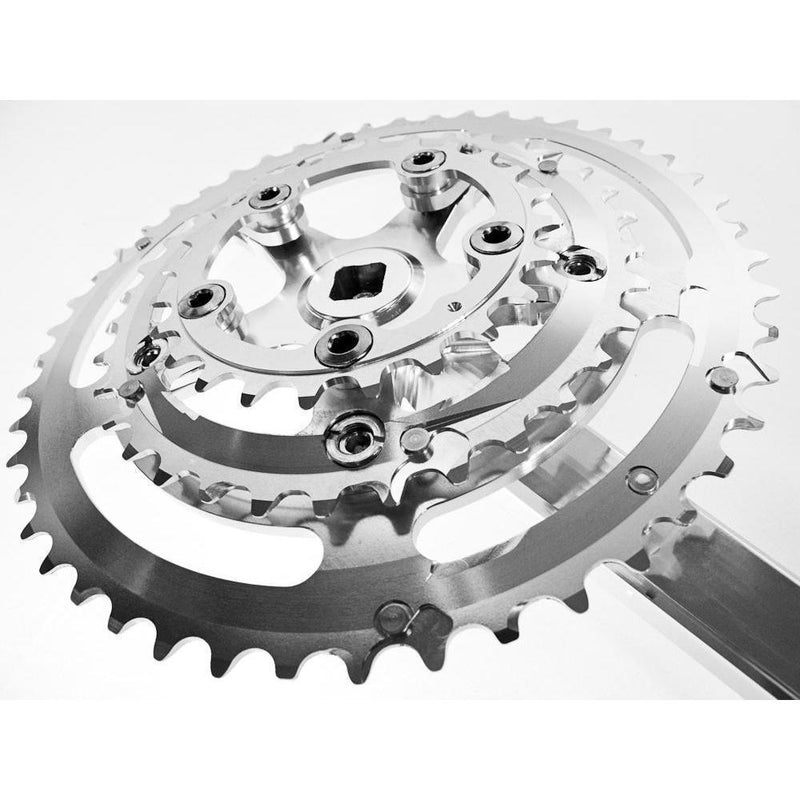 Load image into Gallery viewer, Velo Orange Grand Cru 110 Fluted Triple Crankset
