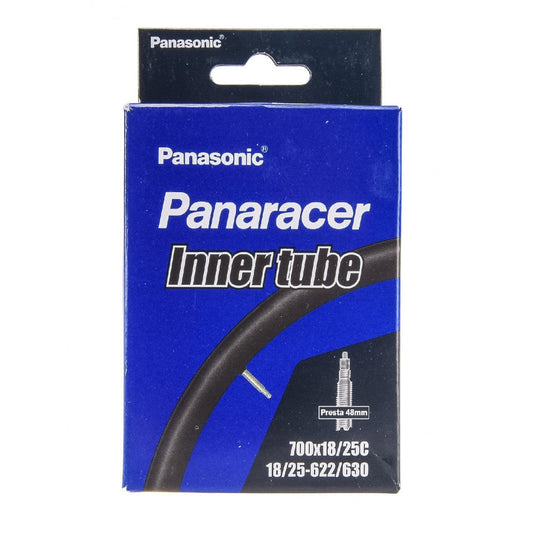Panaracer standard inner tube with Presta valve for 700x18/25C in blue packaging