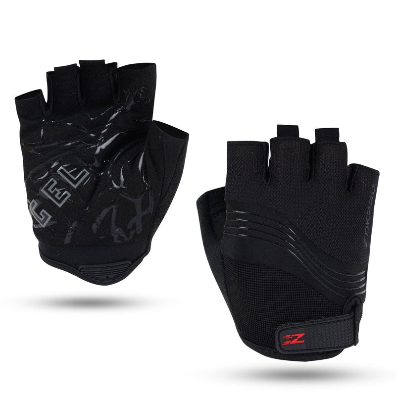 Load image into Gallery viewer, ZAKPRO Cycling Gloves Gel Series Anti-Slip Professional Half Finger - (Black)
