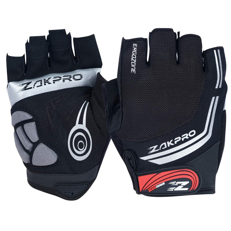 Load image into Gallery viewer, ZAKPRO Cycling Gloves - Hybrid Series - (Black)
