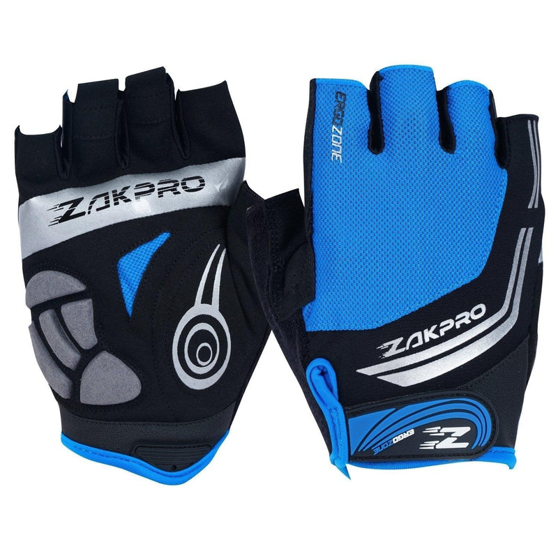 Load image into Gallery viewer, ZAKPRO Cycling Gloves - Hybrid Series - (Blue)
