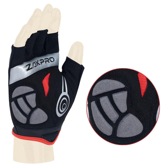 ZAKPRO Cycling Gloves - Hybrid Series - (Red)