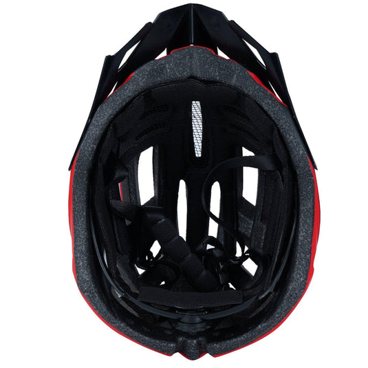 ZAKPRO MTB Inmold Cycling Helmet with Rear LED Flicker Lights - Uphill Series (Red)