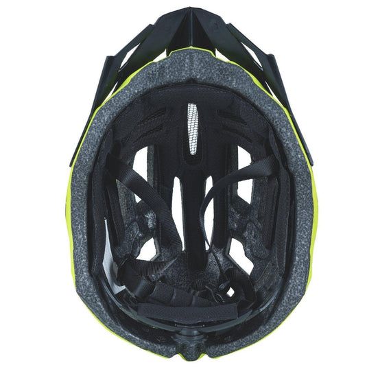 ZAKPRO MTB Inmold Cycling Helmet with Rear LED Flicker Lights - Uphill (SeriesFluorescent Green)