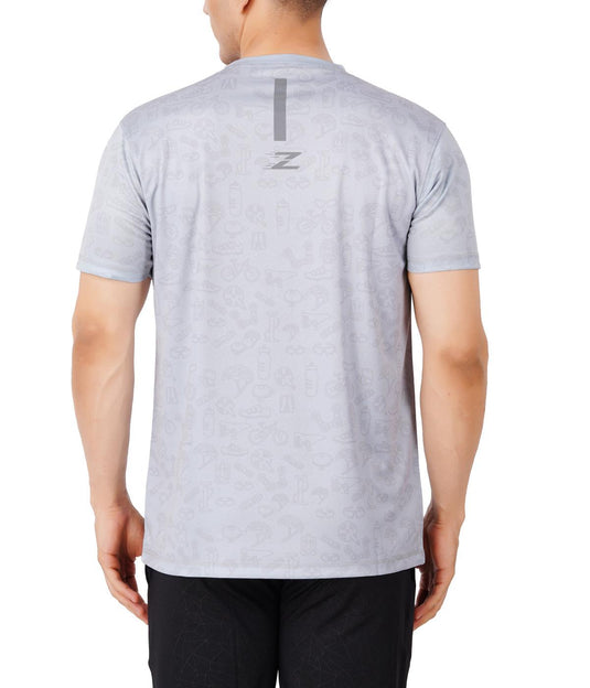 ZAKPRO Men Sports Tees (Grey Run)