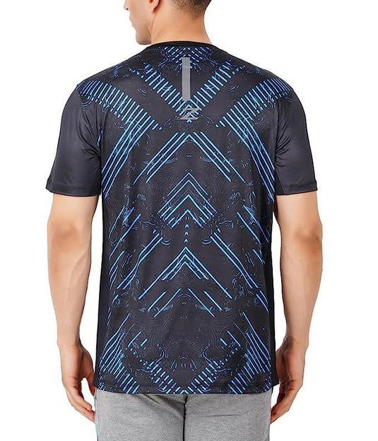 ZAKPRO Men Sports Tees(Cross Blue)